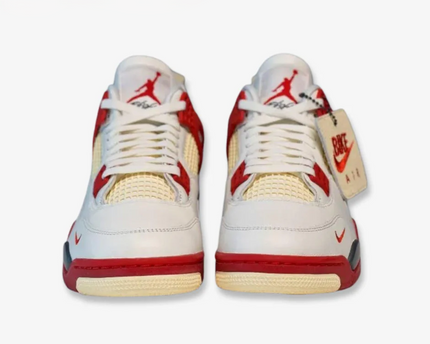 Men's Air Jordan 4 Retro OG SP x Nigel Sylvester 'Brick After Brick  Vintage Fire Red' Shoes