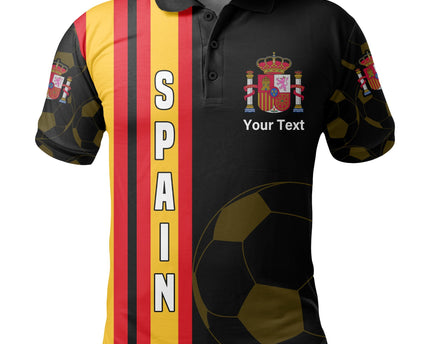 Custom Spain Polo Shirt Football 2021 Simple Style