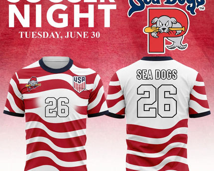 Portland Sea Dogs x Team USA World Cup 2026 Soccer Jersey