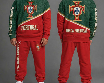 Portugal "Forca Portugal" World Cup 2026 Special Hoodie Jogger Set
