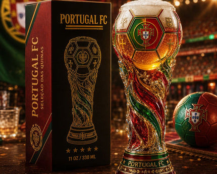 Portugal World Cup 2026 Soccer Trophy Beer Glass