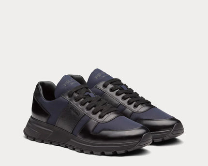 Men's Prada Prax 01 Re-Nylon 'Black  Blue' Sneakers