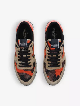 Men's Valentino Camo Rock Runners Camouflage Sneakers