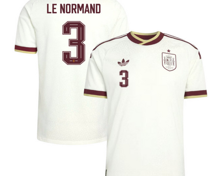 Robin Le Normand Spain National Team 2026 Away Jersey - White