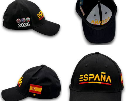 Spain 2026 World Cup Hat – Premium 3D Embroidery