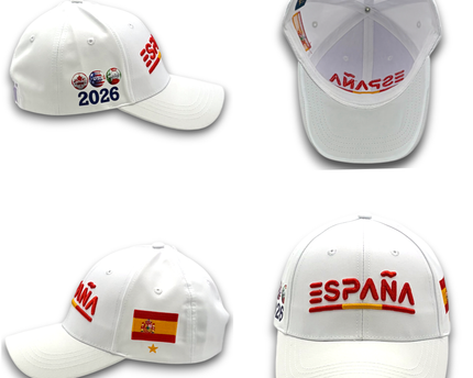 Spain 2026 World Cup Hat – Premium 3D Embroidery