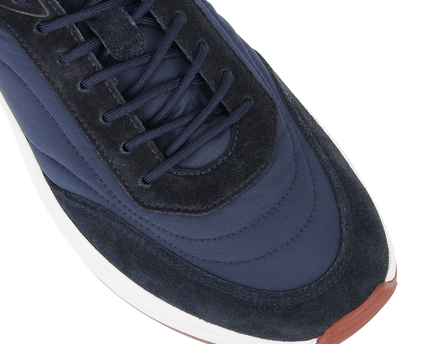 Men's Loro Piana Weekend Walk Navy Blue Sneakers