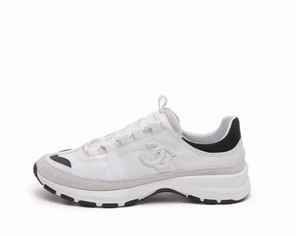 Chanel Women's CC Low-Top Sneakers Leather and Mesh