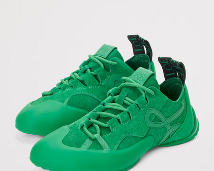 Men's Grip Sneaker In Calfskin Suede Jungle Green Sneakers