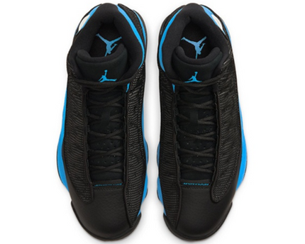 Men's Nike Air Jordan 13 Black University Blue Shoes