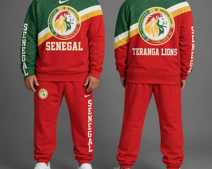 Senegal "Teranga Lions" World Cup 2026 Special Hoodie Jogger Set