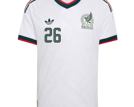 Mexico Armando Gonzalez Match Away Jersey 2026 - White
