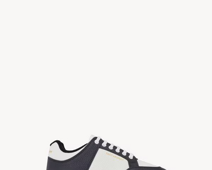 Men's Saint Laurent Low Top Black And White Sneakers