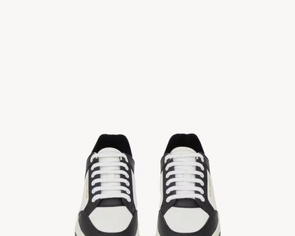 Men's Saint Laurent Low Top Black And White Sneakers