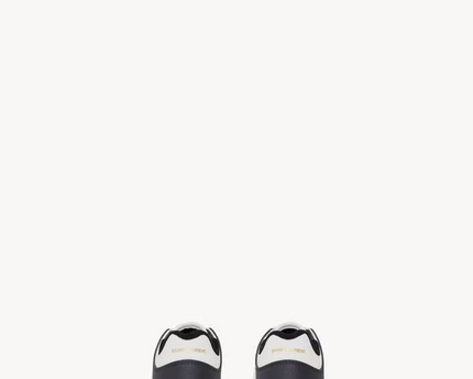Men's Saint Laurent Low Top Black And White Sneakers