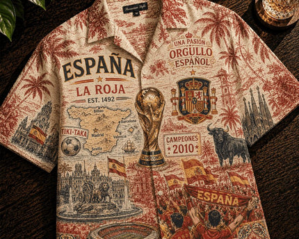 Spain La Roja World Cup 2026 Limited Edition Hawaiian Shirt