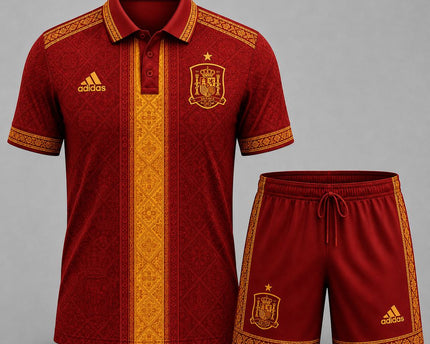 Spain Premium World Cup 2026 Culture Polo Shorts Set