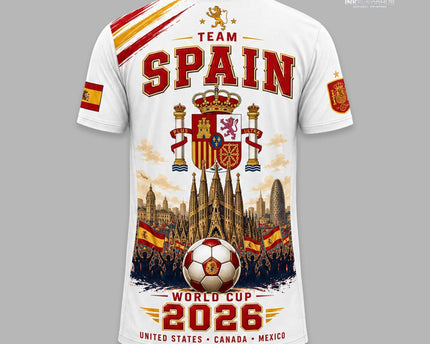 Spain World Cup 2026 Champion Football T-Shirt La Roja Champions Tee