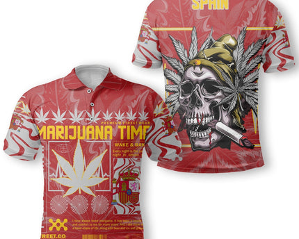 Spain Polo Shirt Flag & Coat Of Arms Ver02 Fire The Leaf Style