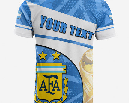 Custom Argentina Football T Shirt Basic Style