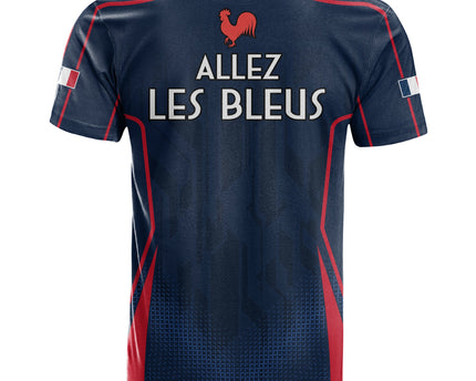 France Rugby T Shirt Allez Les Bleus Go World Cup