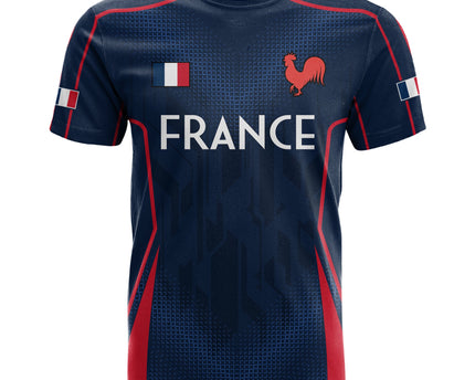 France Rugby T Shirt Allez Les Bleus Go World Cup