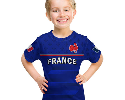 France Rugby T Shirt Outgoing Tour Allez Les Bleus
