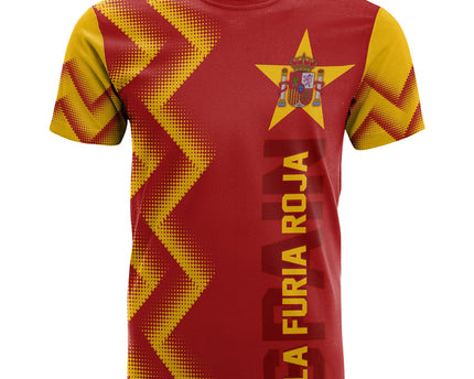 Personalised Spain World Cup 2022 T Shirt The Red Fury