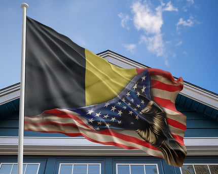 American Belgian Flag, US And Belgium Polyester Flag The Original Style