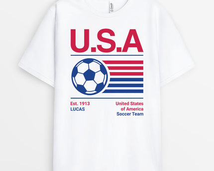 National Soccer Team T-Shirt - Personalized Soccer Gifts