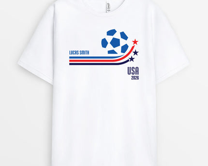 Personalized USA Soccer T-Shirt - Soccer World Cup Gifts