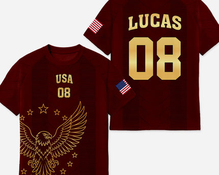 USA National Team Soccer Jersey with Name - Custom Soccer Gifts