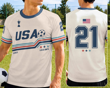 USA Soccer Jersey - Personalized Gifts for Soccer Lovers