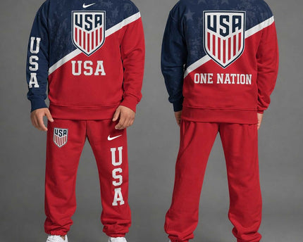 USA "One Nation" World Cup 2026 Special Hoodie Jogger Set