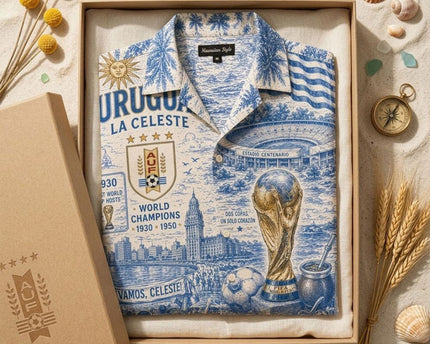 Uruguay La Celeste World Cup 2026 Limited Edition Hawaiian Shirt
