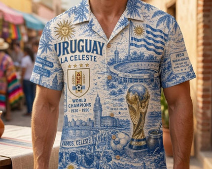 Uruguay La Celeste World Cup 2026 Limited Edition Hawaiian Shirt