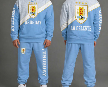 Uruguay "La Celeste" World Cup 2026 Special Hoodie Jogger Set