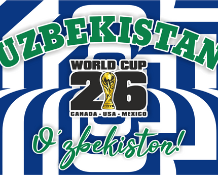 Uzbekistan World Cup 2026 Football Supporter Flag