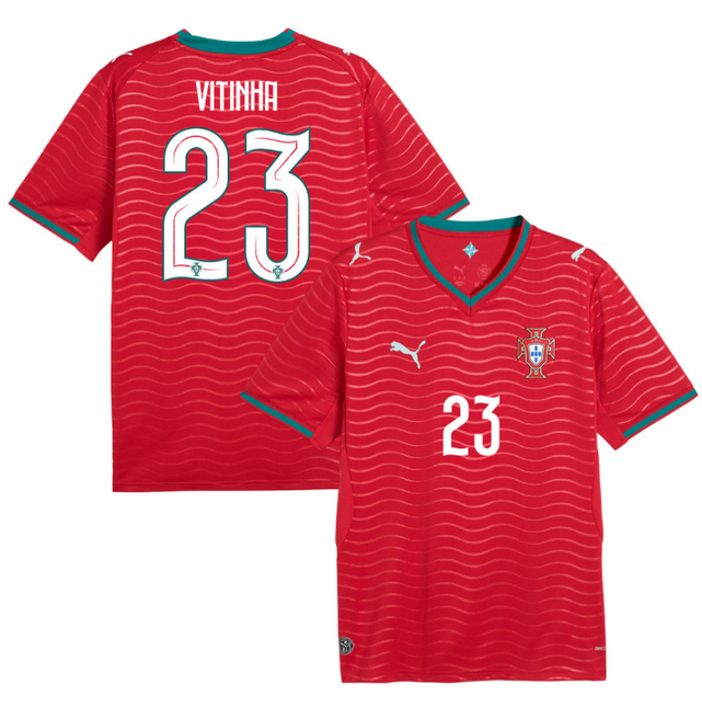 Vitor Vitinha Portugal National Team 2026 Home Jersey - Red