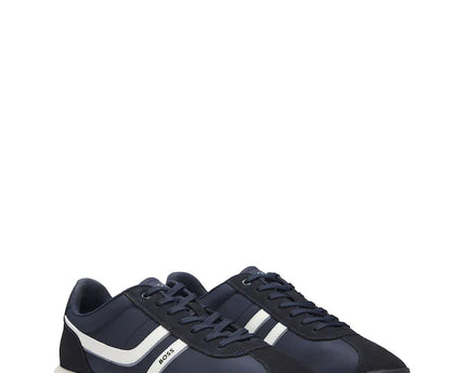 Men’s BOSS Blue Levon Logo Trainers Blue Sneakers