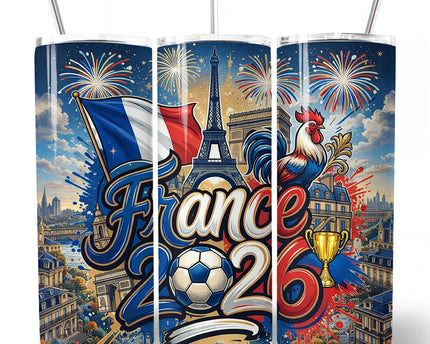 France 2026 Soccer Cup Global Championship 20oz Tumbler