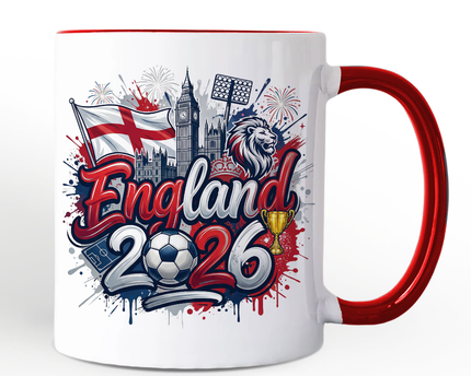 England 2026 Soccer Cup Global Championship Mug, Football Fans Gift
