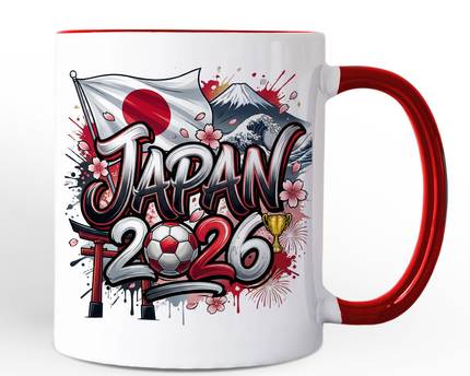 Japan 2026 Soccer Cup Global Championship Mug, Football Fans Gift