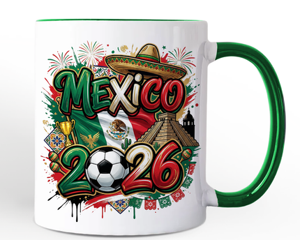 Mexico 2026 Soccer Cup Global Championship Mug, Football Fans Gift