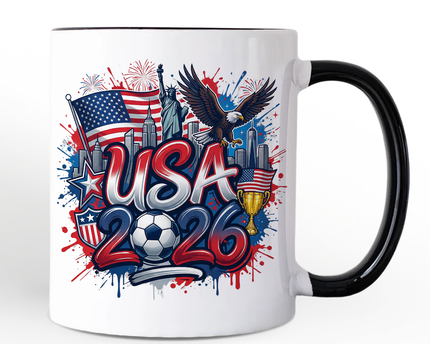 USA 2026 Soccer Cup Global Championship Mug, Football Fans Gift