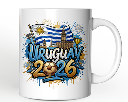 Uruguay 2026 Soccer Cup Global Championship Mug, Football Fans Gift