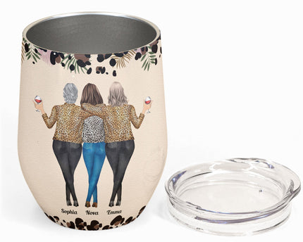 We'll Be Friends Until We're Old And Senile - Personalized Wine Tumbler - Birthday Gift Ideas - Gift For Friend