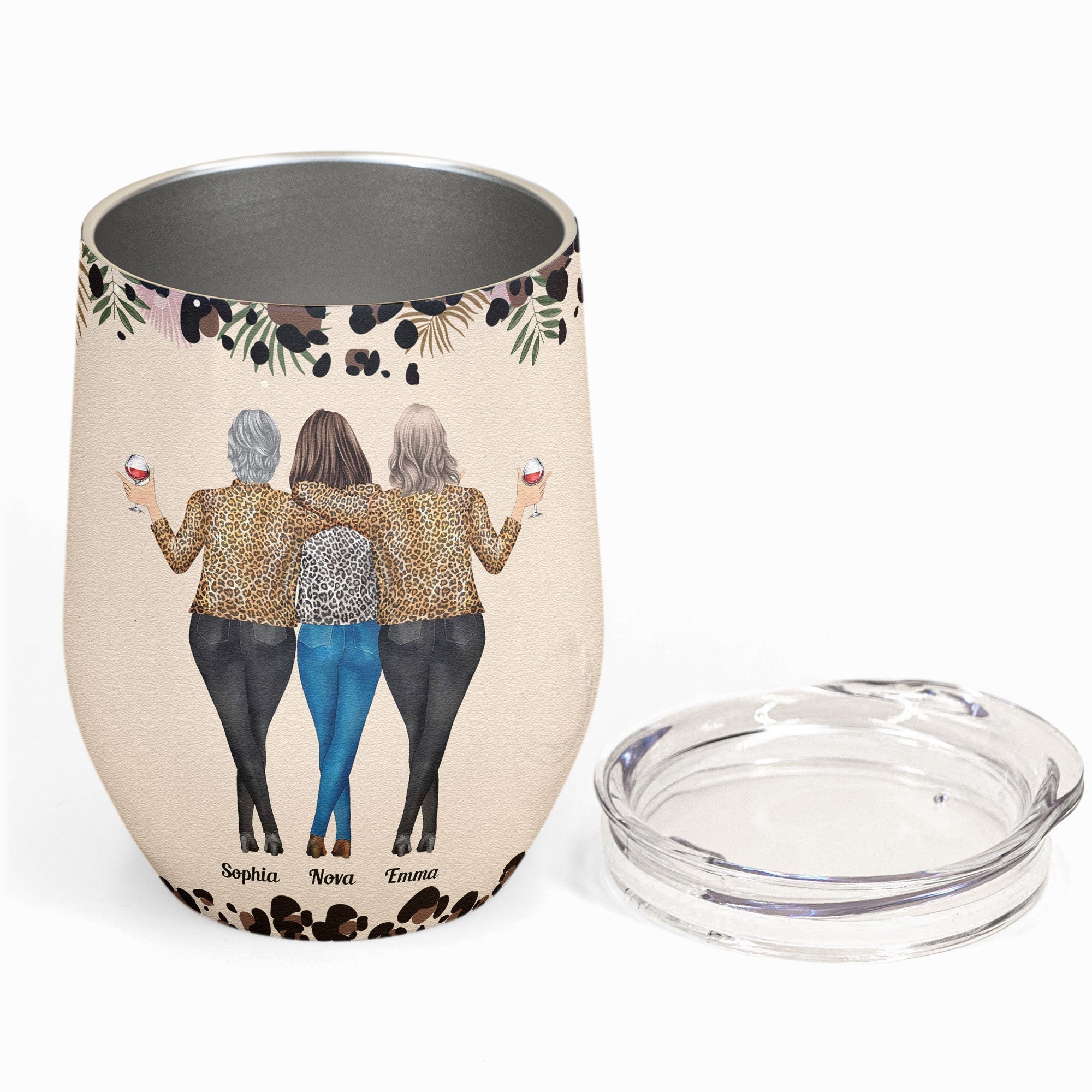 We'll Be Friends Until We're Old And Senile - Personalized Wine Tumbler - Birthday Gift Ideas - Gift For Friend