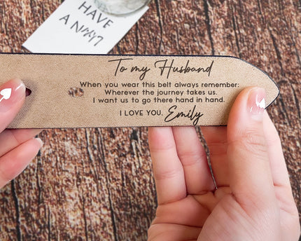 When You Wear This Belt Always Remember - Personalized Engraved Leather Belt