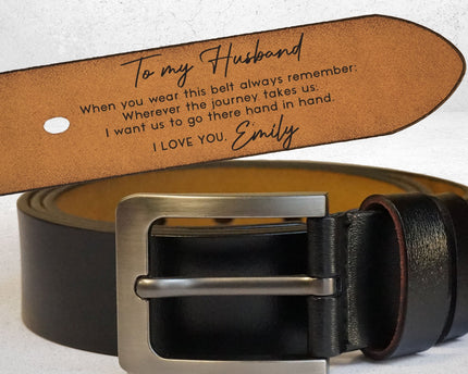 When You Wear This Belt Always Remember - Personalized Engraved Leather Belt